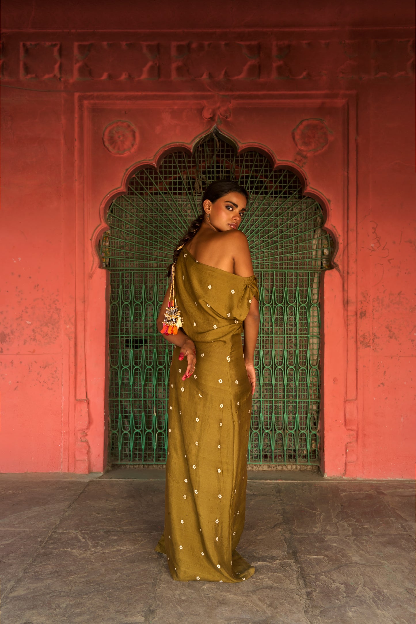 Lalita Dress | Mustard Silk