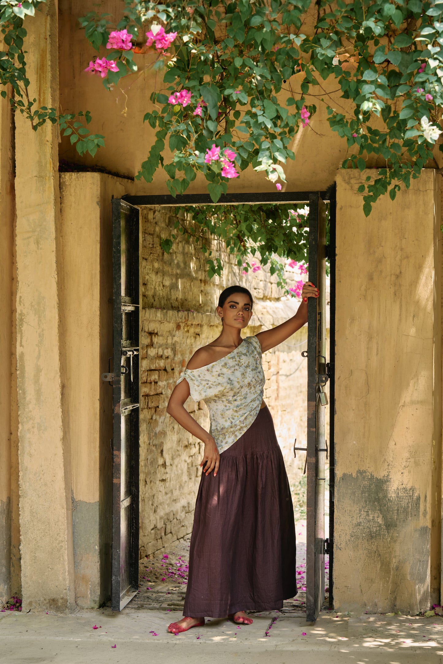 Lalita Top | Mustard Silk