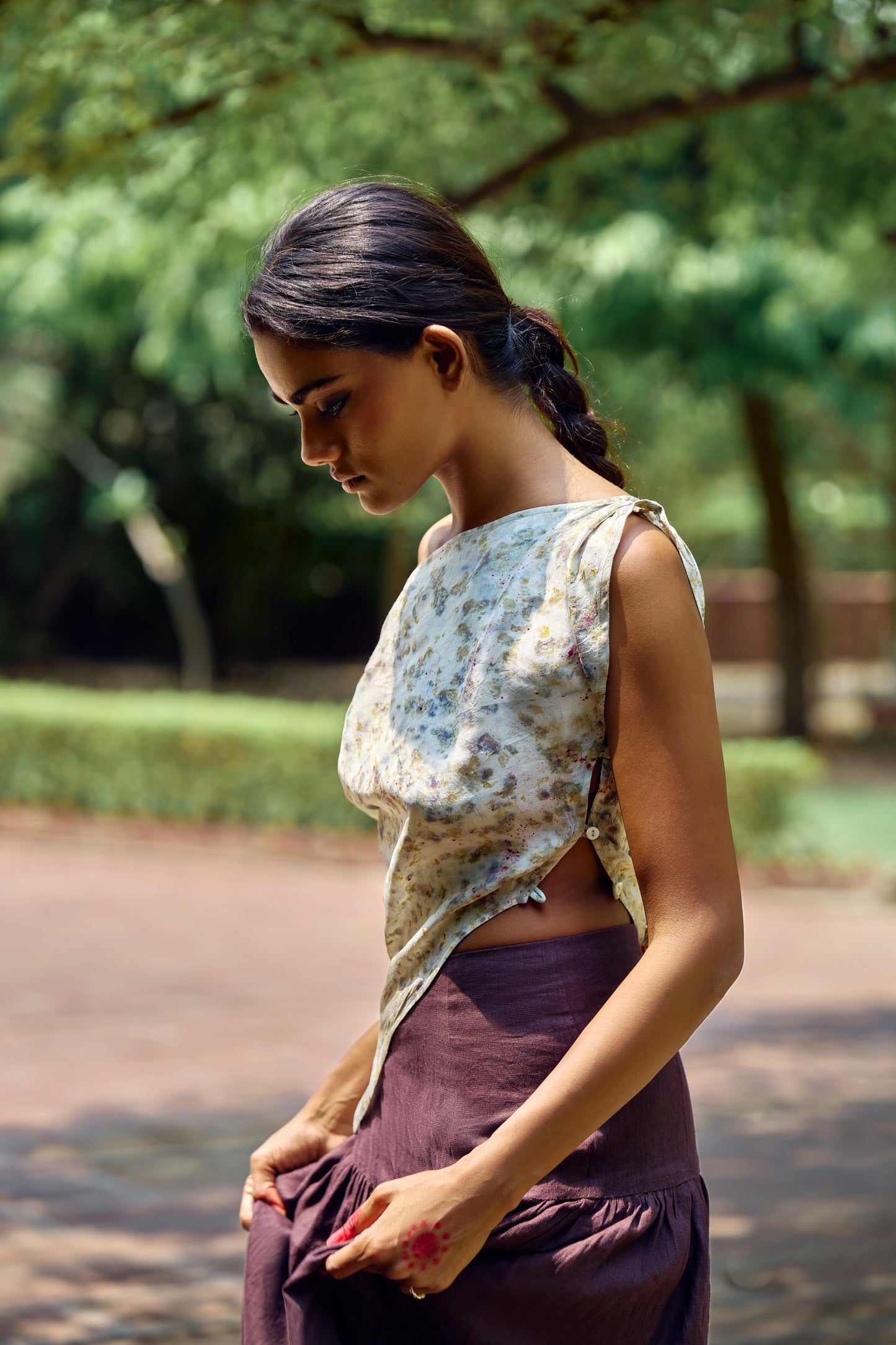 Lalita Top | Indigo Silk