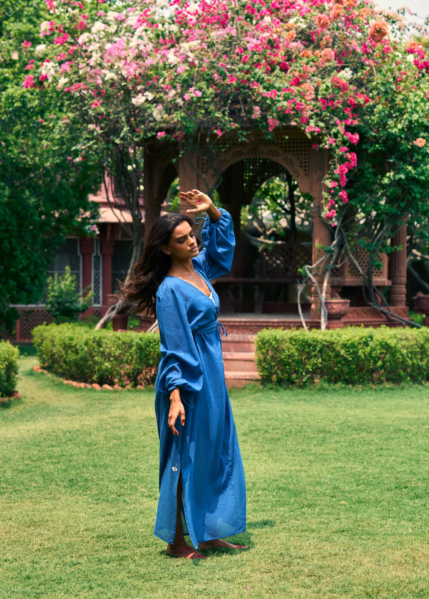 Roshni Dress | Mustard Cotton
