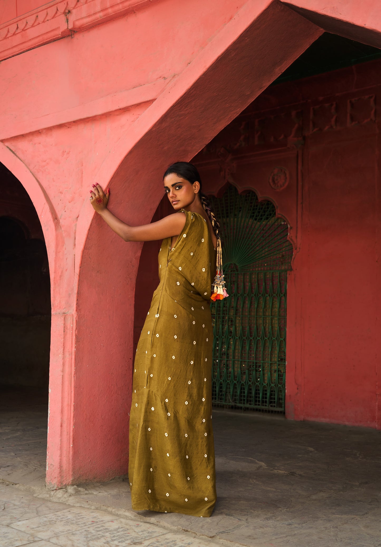 Lalita Dress | Mustard Silk