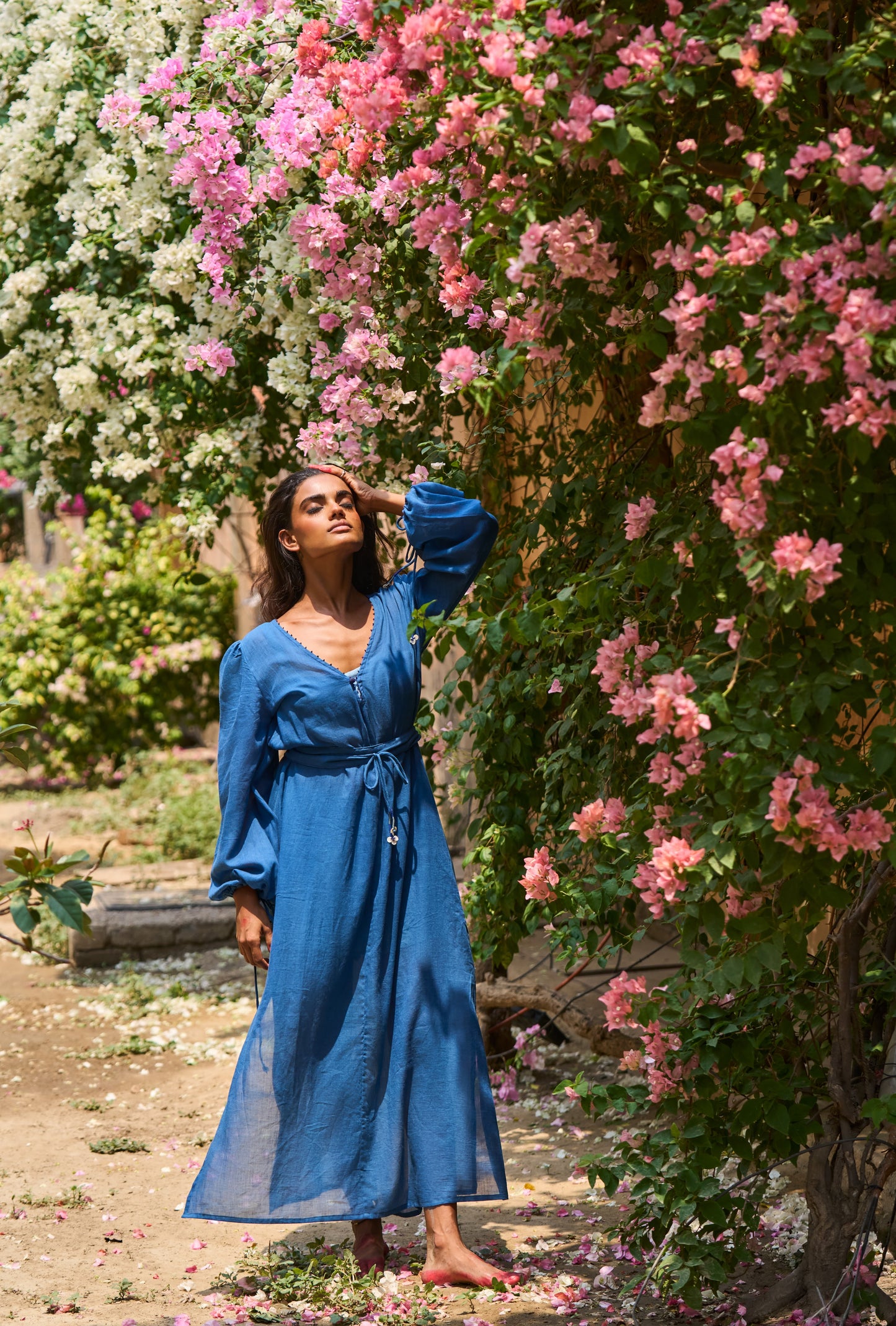 Roshni Dress | Indigo Cotton