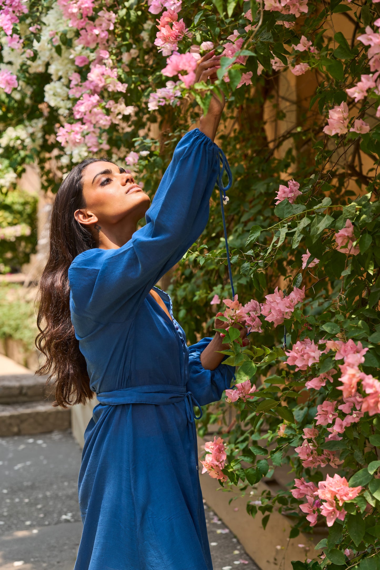 Roshni Dress | Indigo Cotton