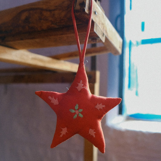 Star Decoration Embroidered