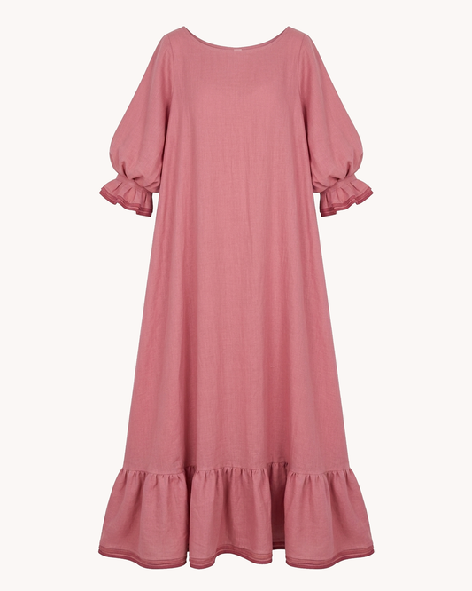 Jasmina Dress | Pink Cotton