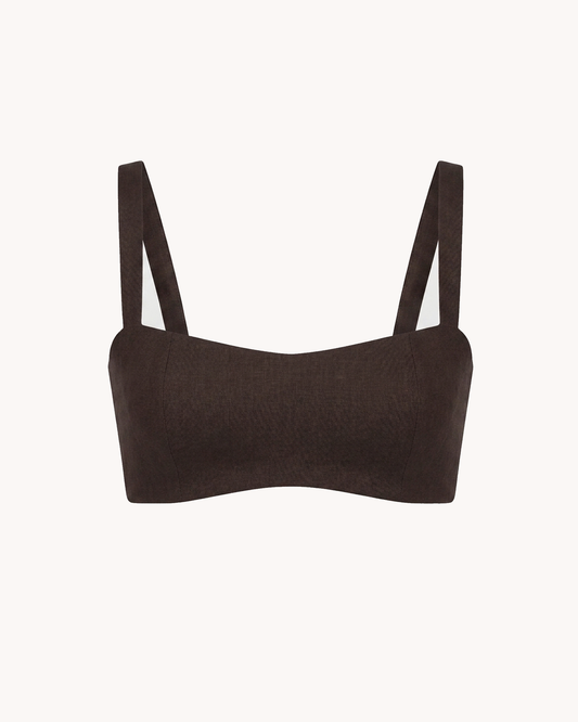 Kinvy Top | Aubergine Linen