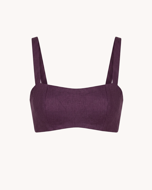 Kinvy Top | Purple Silk