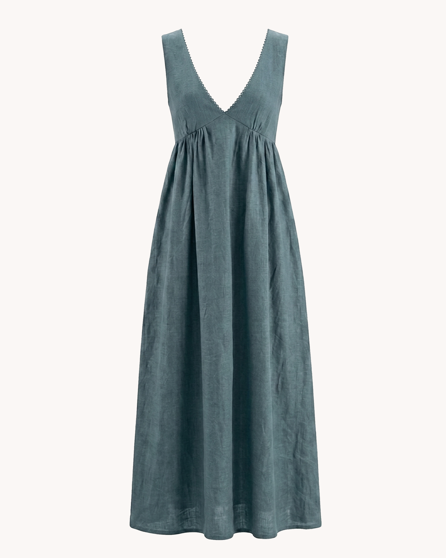 Pushpa Dress | Indigo Handloom Cotton Linen