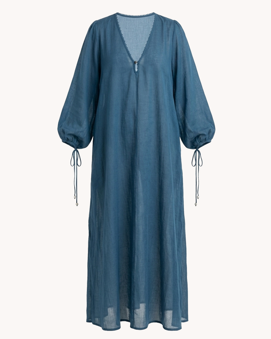 Roshni Dress | Indigo Cotton