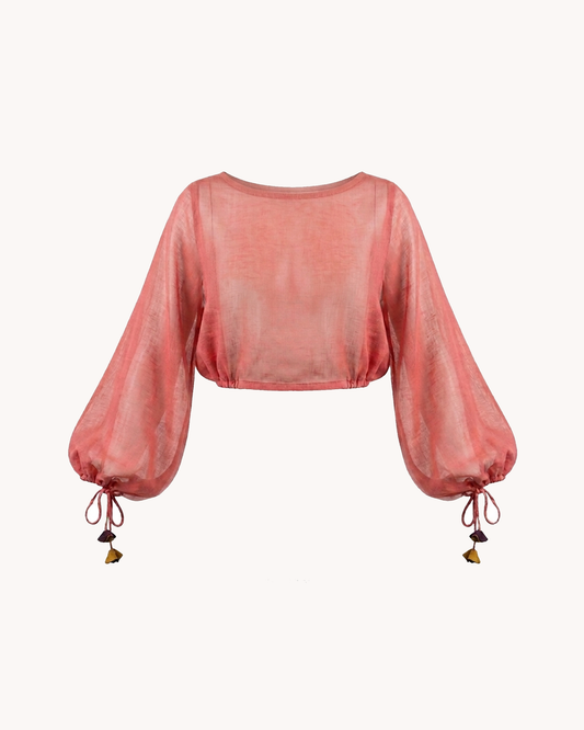 Sardori Blouse | Pink Cotton