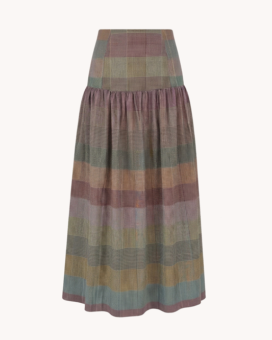 Suman Skirt | Handloom Multi Check