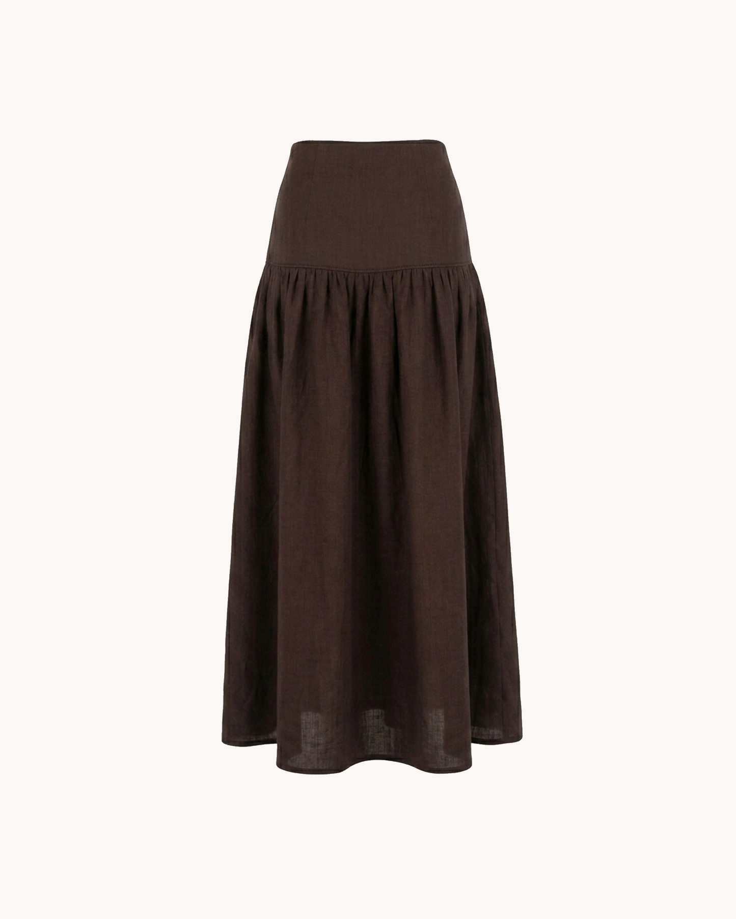 Suman Skirt | Aubergine Linen